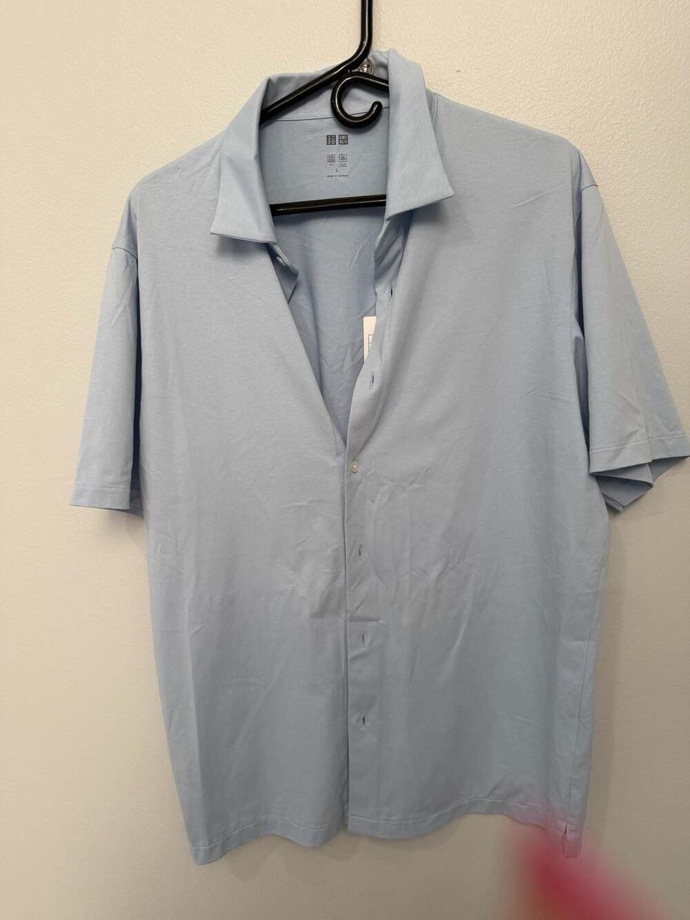 Uniqlo AIRism Cotton Full Open Polo Shirt